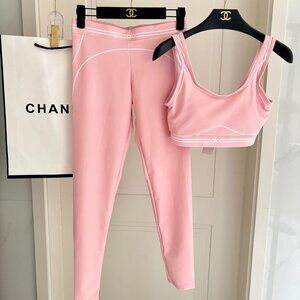 ALO Yoga Blue Jumpsuit Set, Size S